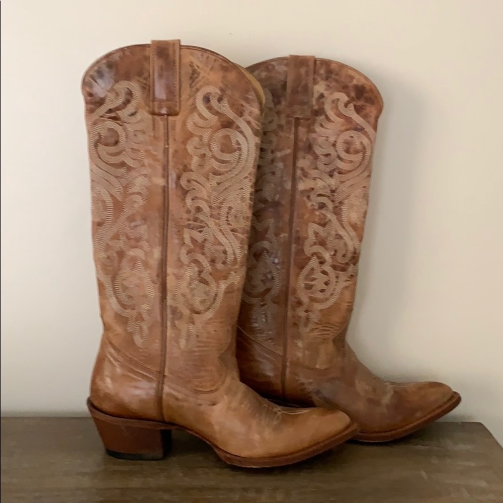 Shyanne Tall Shaft Western Leather Boots
